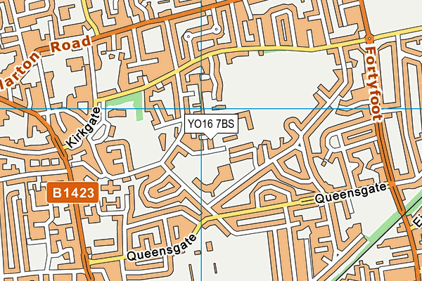 YO16 7BS map - OS VectorMap District (Ordnance Survey)