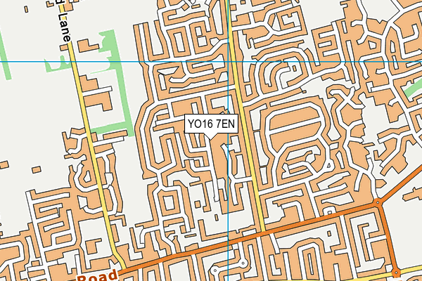 YO16 7EN map - OS VectorMap District (Ordnance Survey)