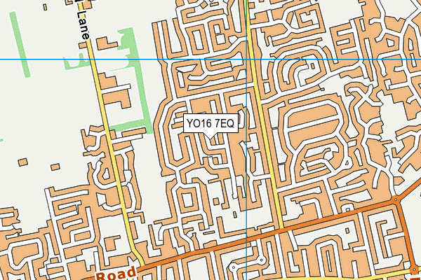 YO16 7EQ map - OS VectorMap District (Ordnance Survey)