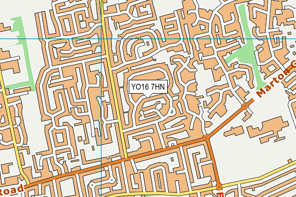 YO16 7HN map - OS VectorMap District (Ordnance Survey)