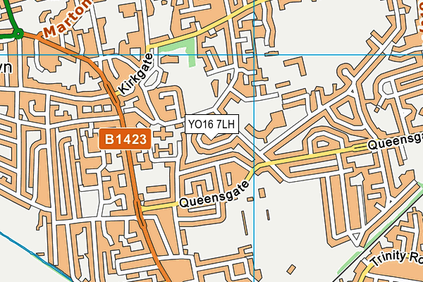 YO16 7LH map - OS VectorMap District (Ordnance Survey)