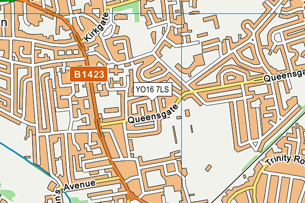 YO16 7LS map - OS VectorMap District (Ordnance Survey)