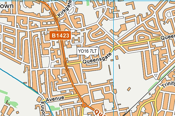 YO16 7LT map - OS VectorMap District (Ordnance Survey)