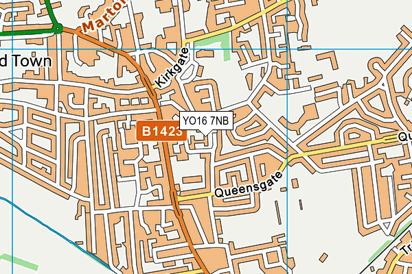 YO16 7NB map - OS VectorMap District (Ordnance Survey)