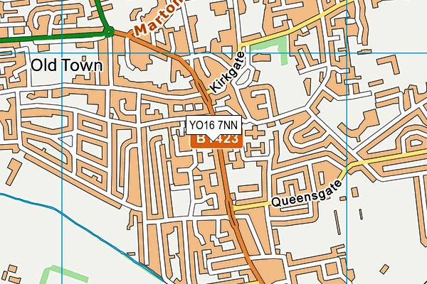 YO16 7NN map - OS VectorMap District (Ordnance Survey)