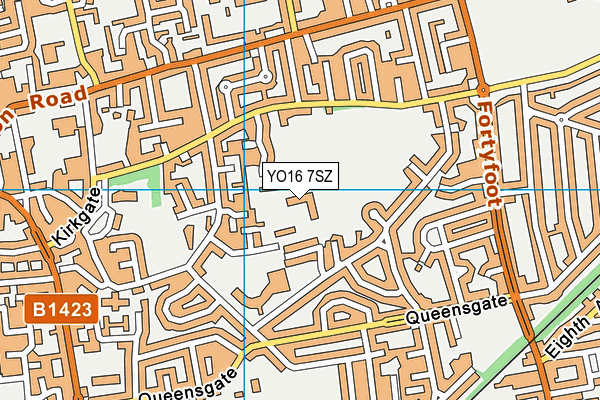 YO16 7SZ map - OS VectorMap District (Ordnance Survey)