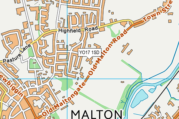 YO17 1SD map - OS VectorMap District (Ordnance Survey)