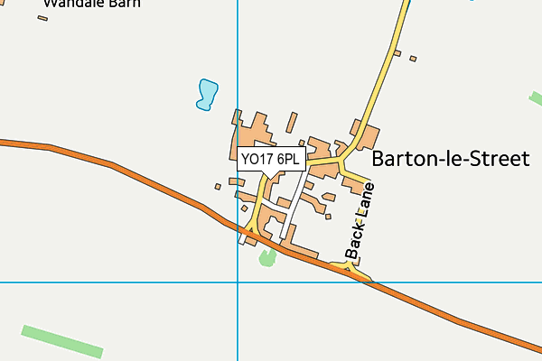 YO17 6PL map - OS VectorMap District (Ordnance Survey)