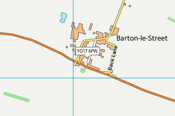 YO17 6PW map - OS VectorMap District (Ordnance Survey)