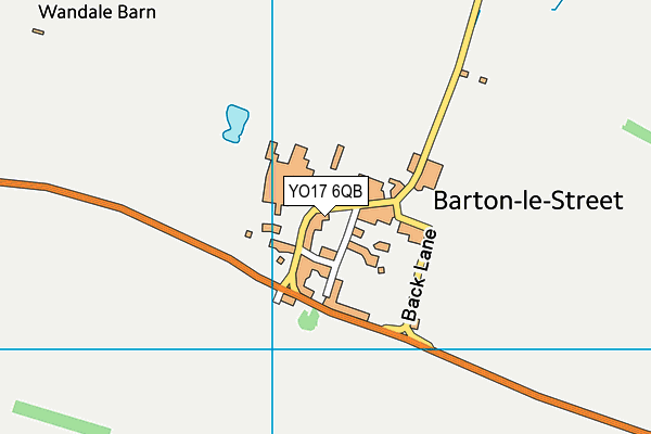 YO17 6QB map - OS VectorMap District (Ordnance Survey)