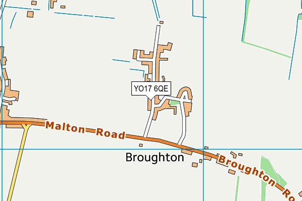 YO17 6QE map - OS VectorMap District (Ordnance Survey)