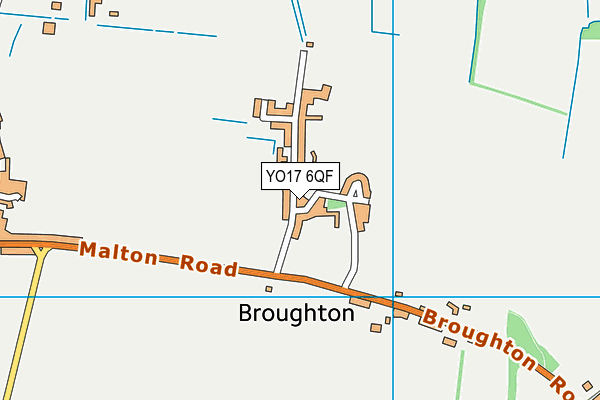 YO17 6QF map - OS VectorMap District (Ordnance Survey)