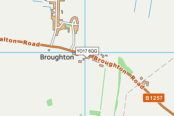 YO17 6QG map - OS VectorMap District (Ordnance Survey)