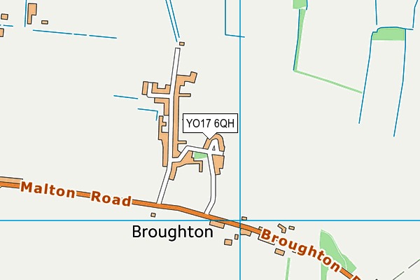 YO17 6QH map - OS VectorMap District (Ordnance Survey)