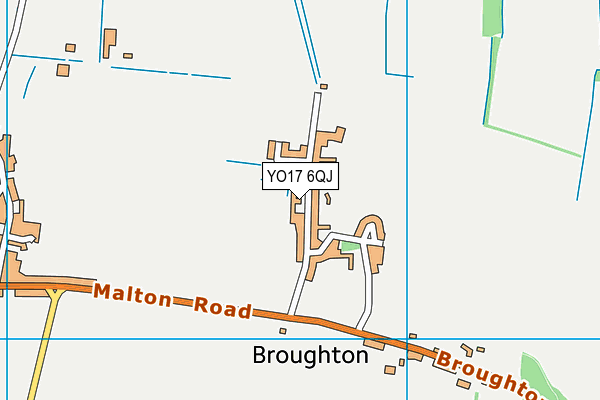 YO17 6QJ map - OS VectorMap District (Ordnance Survey)