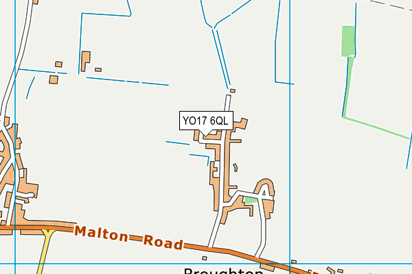 YO17 6QL map - OS VectorMap District (Ordnance Survey)