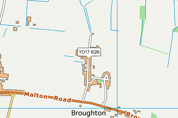 YO17 6QN map - OS VectorMap District (Ordnance Survey)