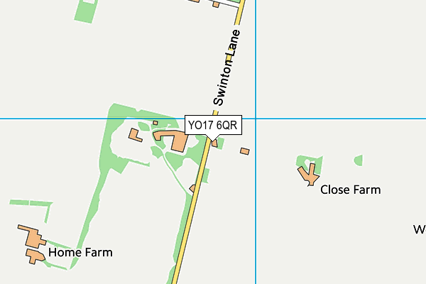 YO17 6QR map - OS VectorMap District (Ordnance Survey)