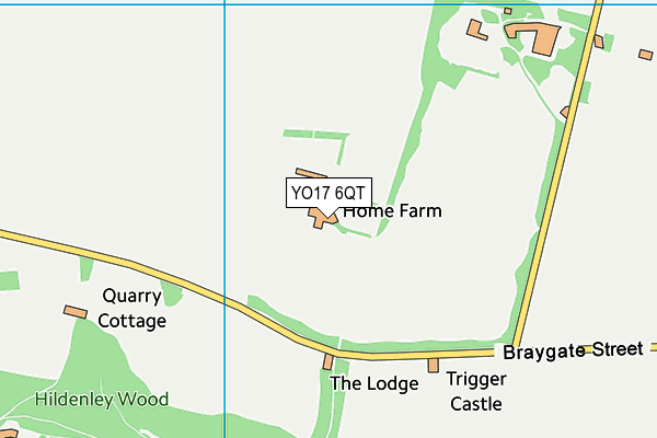 YO17 6QT map - OS VectorMap District (Ordnance Survey)