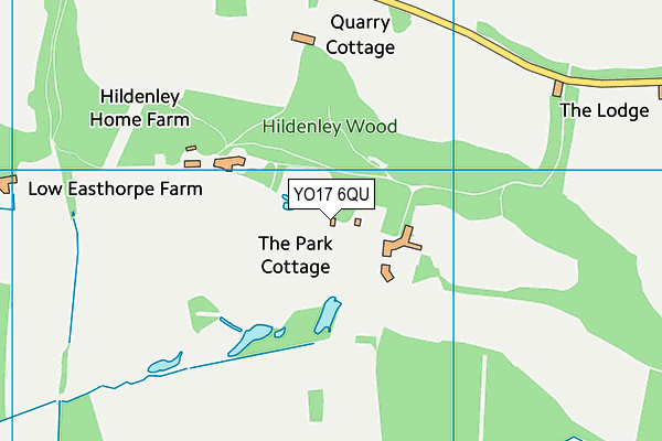 YO17 6QU map - OS VectorMap District (Ordnance Survey)