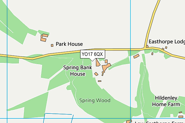 YO17 6QX map - OS VectorMap District (Ordnance Survey)