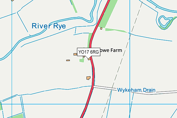 YO17 6RG map - OS VectorMap District (Ordnance Survey)
