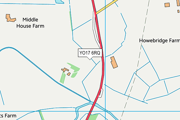 YO17 6RQ map - OS VectorMap District (Ordnance Survey)