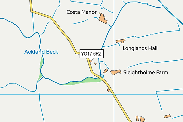 YO17 6RZ map - OS VectorMap District (Ordnance Survey)