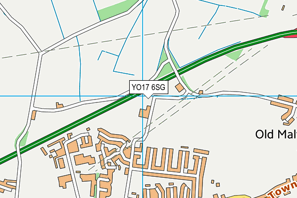 YO17 6SG map - OS VectorMap District (Ordnance Survey)