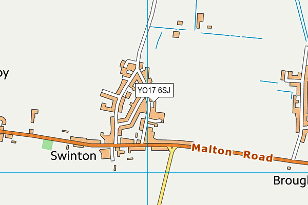 YO17 6SJ map - OS VectorMap District (Ordnance Survey)