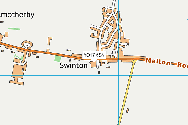 YO17 6SN map - OS VectorMap District (Ordnance Survey)