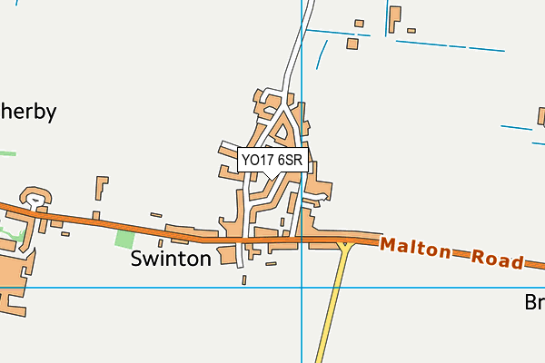 YO17 6SR map - OS VectorMap District (Ordnance Survey)