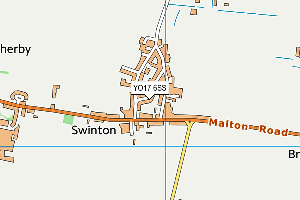 YO17 6SS map - OS VectorMap District (Ordnance Survey)