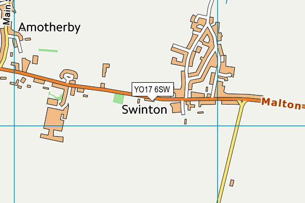 YO17 6SW map - OS VectorMap District (Ordnance Survey)