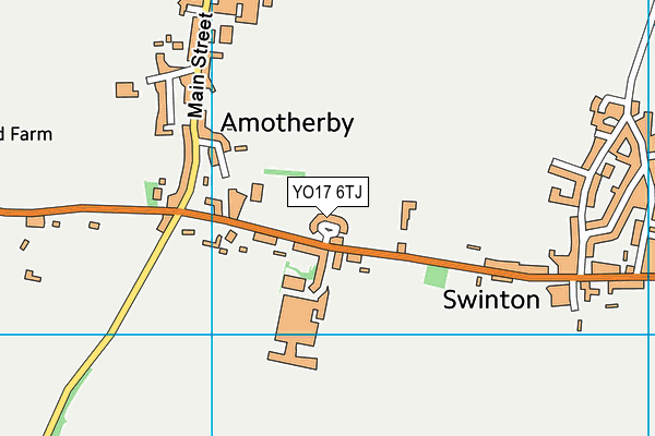 YO17 6TJ map - OS VectorMap District (Ordnance Survey)