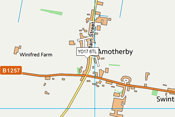 YO17 6TL map - OS VectorMap District (Ordnance Survey)