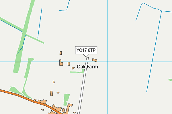 YO17 6TP map - OS VectorMap District (Ordnance Survey)