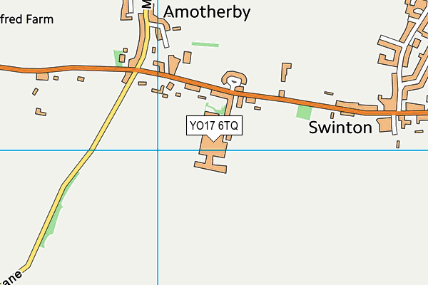 YO17 6TQ map - OS VectorMap District (Ordnance Survey)