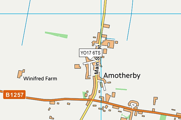 YO17 6TS map - OS VectorMap District (Ordnance Survey)