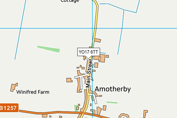 YO17 6TT map - OS VectorMap District (Ordnance Survey)