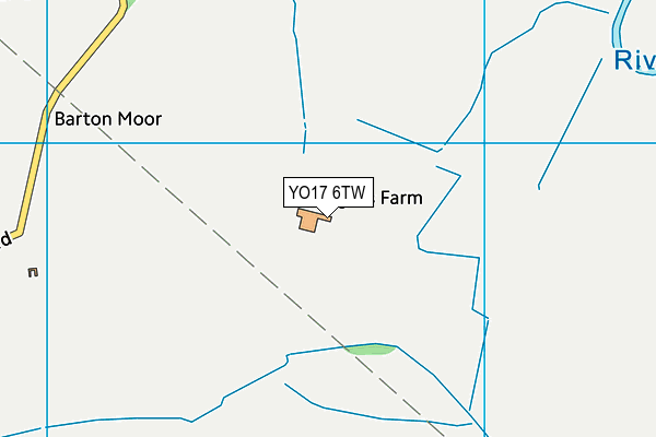 YO17 6TW map - OS VectorMap District (Ordnance Survey)