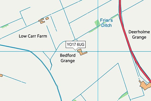 YO17 6UG map - OS VectorMap District (Ordnance Survey)