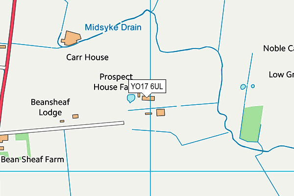 YO17 6UL map - OS VectorMap District (Ordnance Survey)