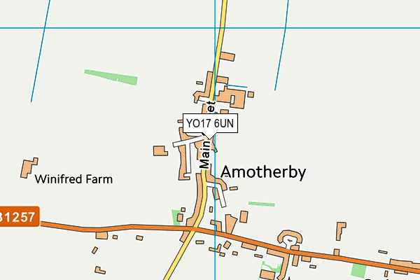 YO17 6UN map - OS VectorMap District (Ordnance Survey)
