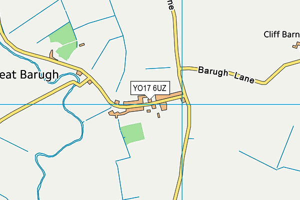 YO17 6UZ map - OS VectorMap District (Ordnance Survey)