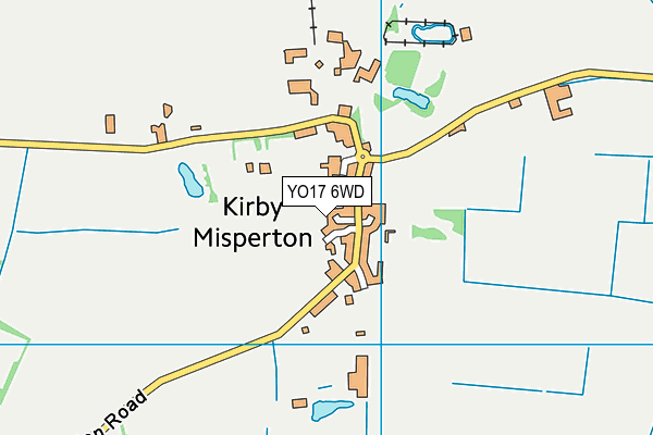 YO17 6WD map - OS VectorMap District (Ordnance Survey)