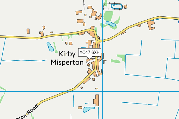 YO17 6XH map - OS VectorMap District (Ordnance Survey)