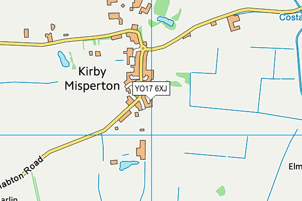 YO17 6XJ map - OS VectorMap District (Ordnance Survey)