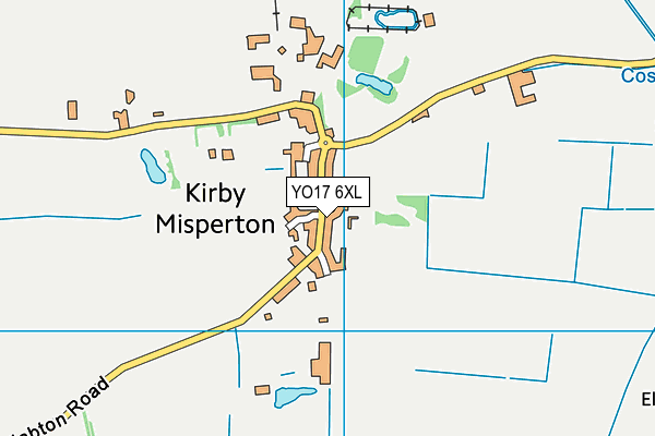 YO17 6XL map - OS VectorMap District (Ordnance Survey)