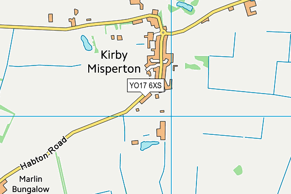 YO17 6XS map - OS VectorMap District (Ordnance Survey)